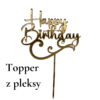 Topper z pleksy