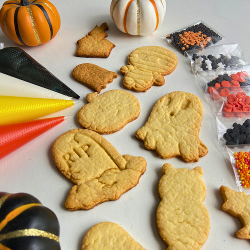 Halloween zabawa dla dzieci dekorowanie ciasteczek